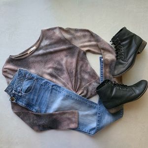 Urban Outfitters Twist Crop Tie Dye Size Medium